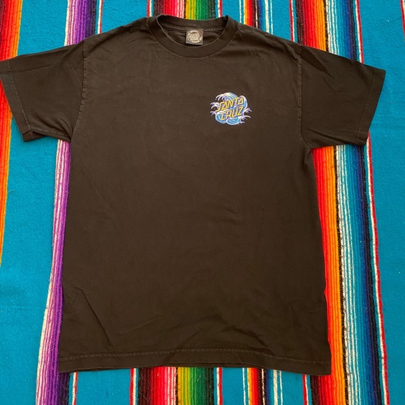 Santa Cruz Shirt Men’s Size Medium Black Graphic - Picture 2 of 5